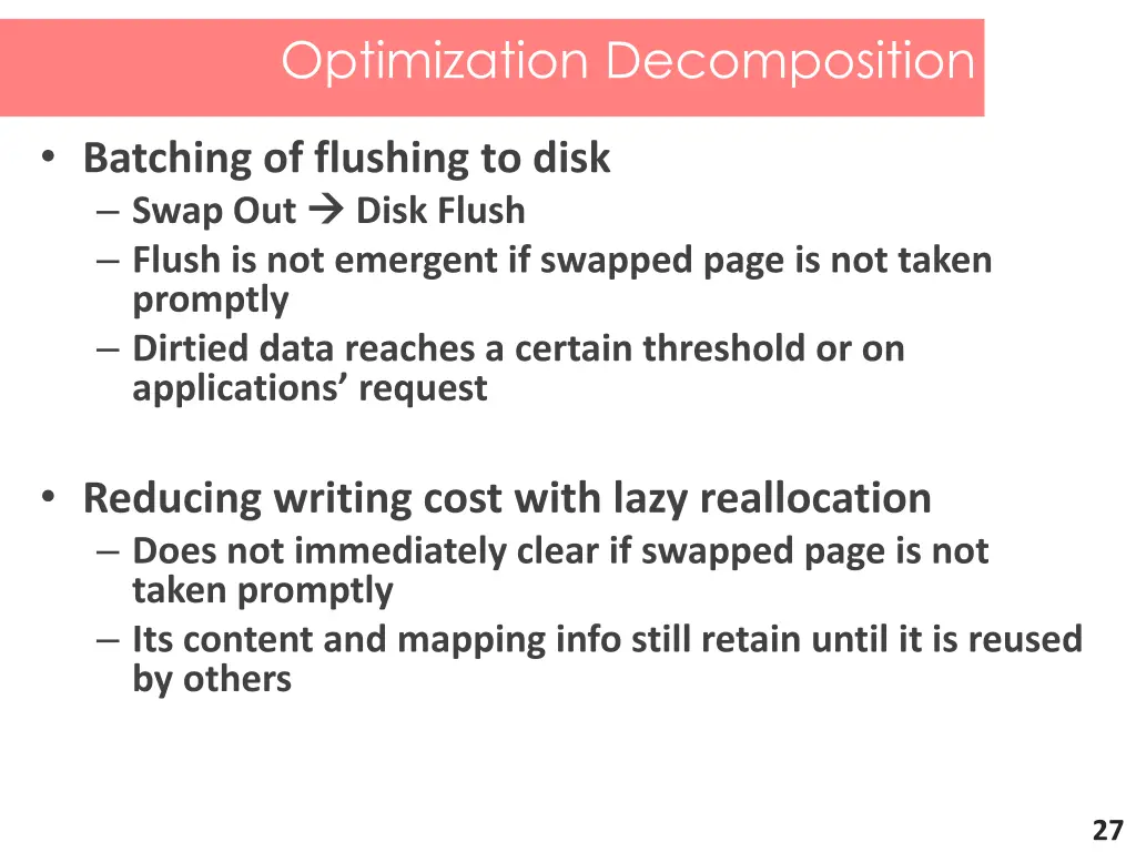 optimization decomposition