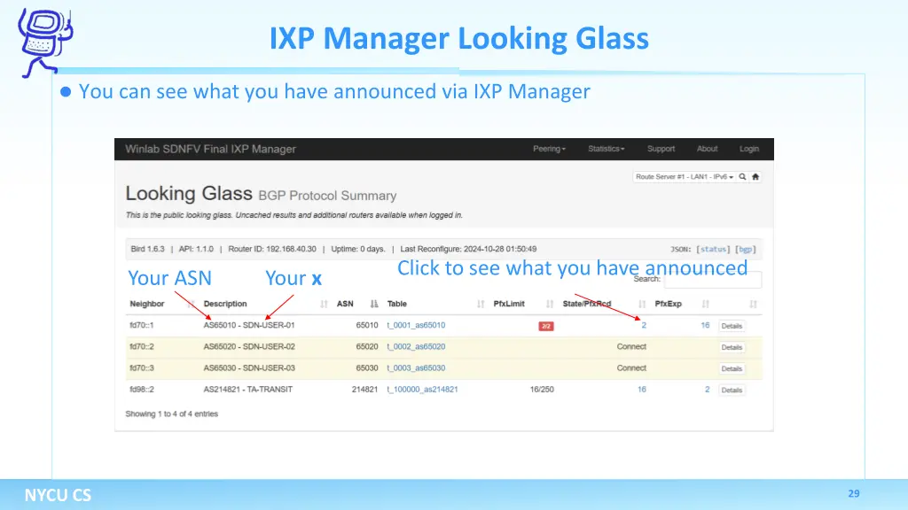 ixp manager looking glass