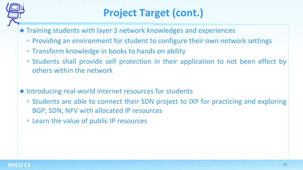 project target cont