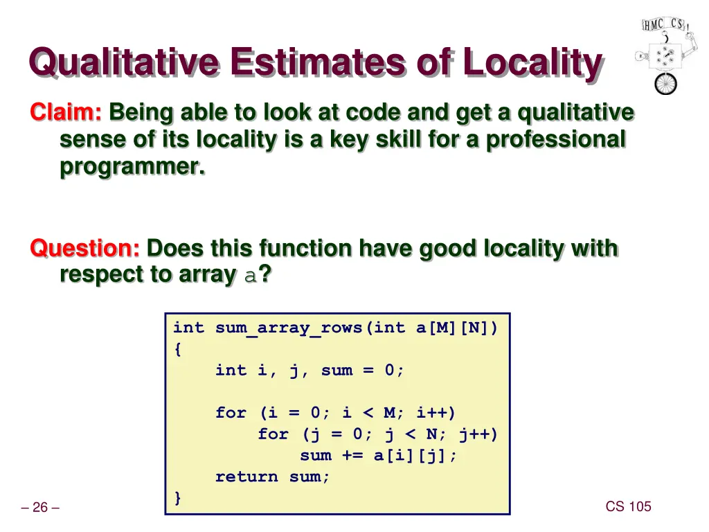 qualitative estimates of locality
