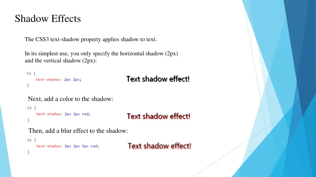shadow effects