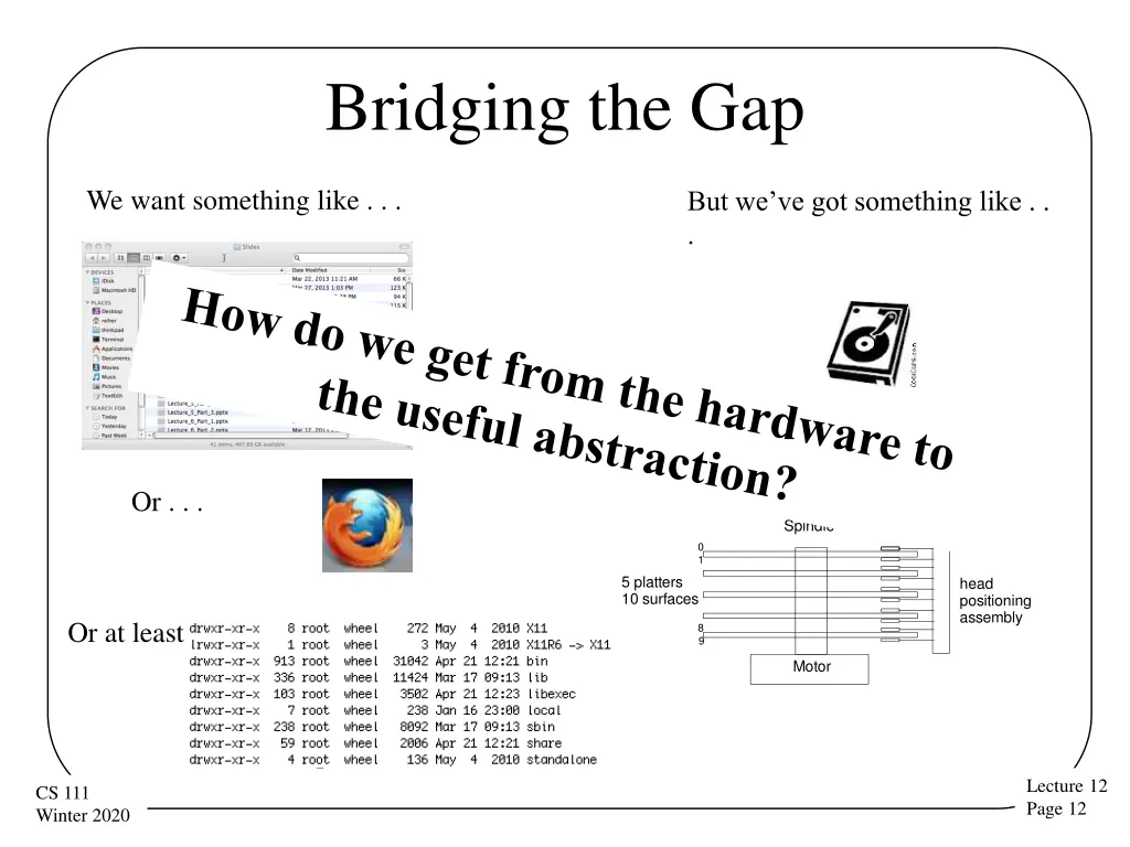 bridging the gap