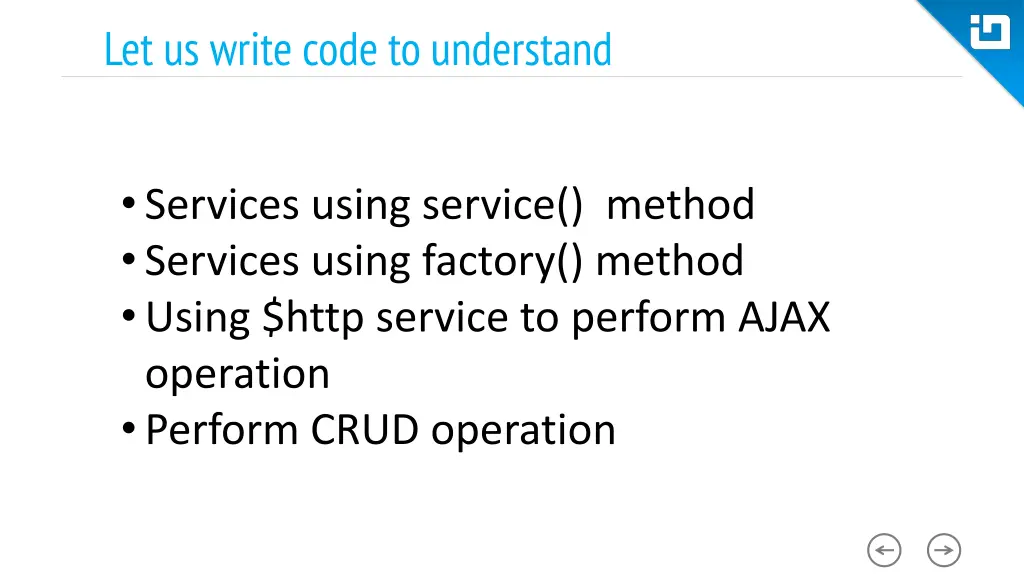 let us write code to understand 1