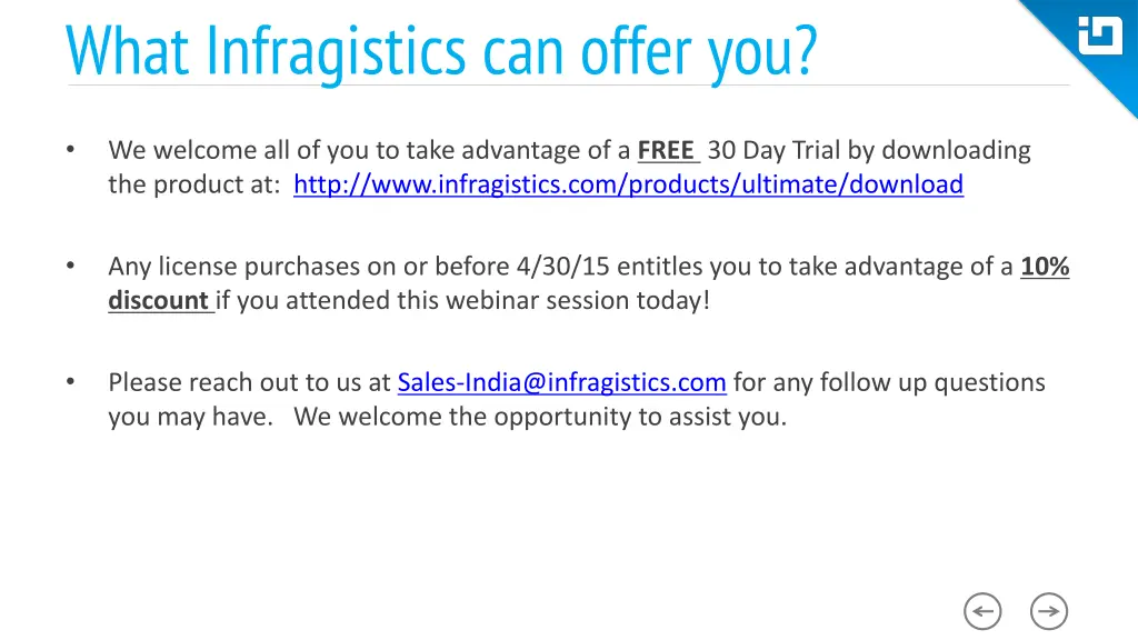 what infragistics can offer you