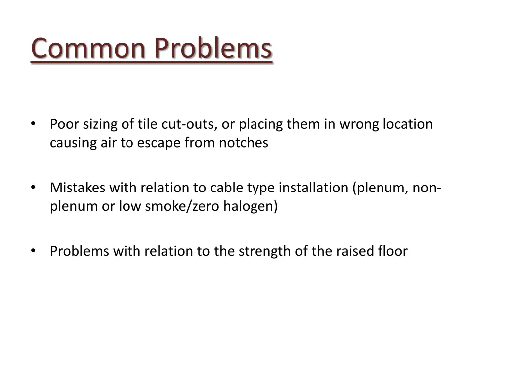 common problems