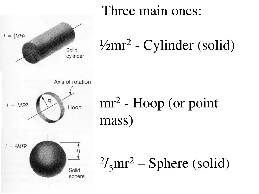 three main ones