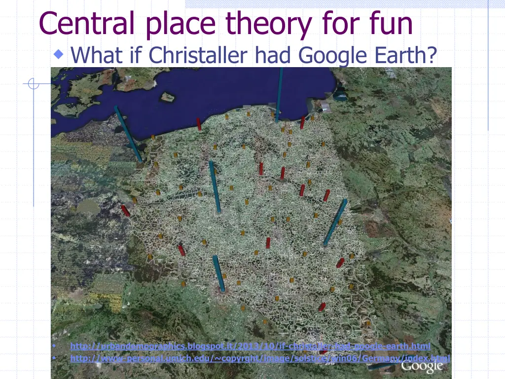 central place theory for fun what if christaller