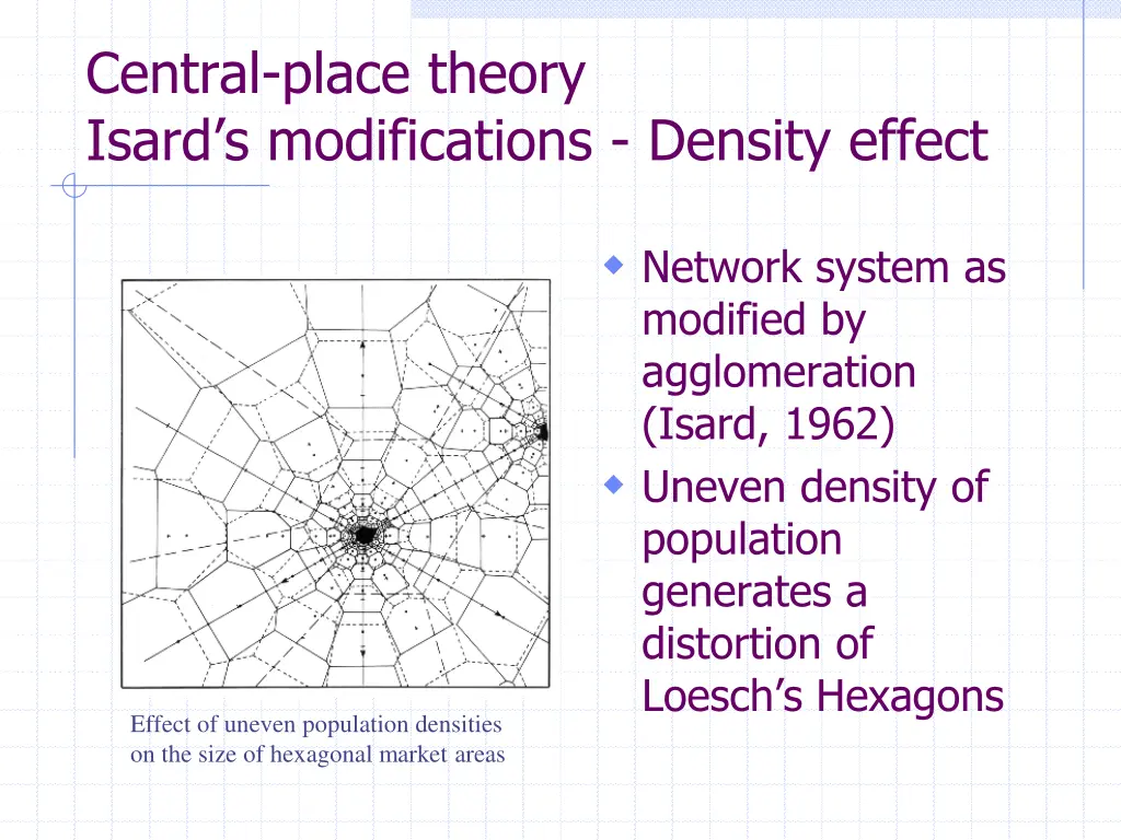 central place theory isard s modifications