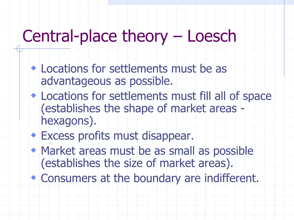 central place theory loesch