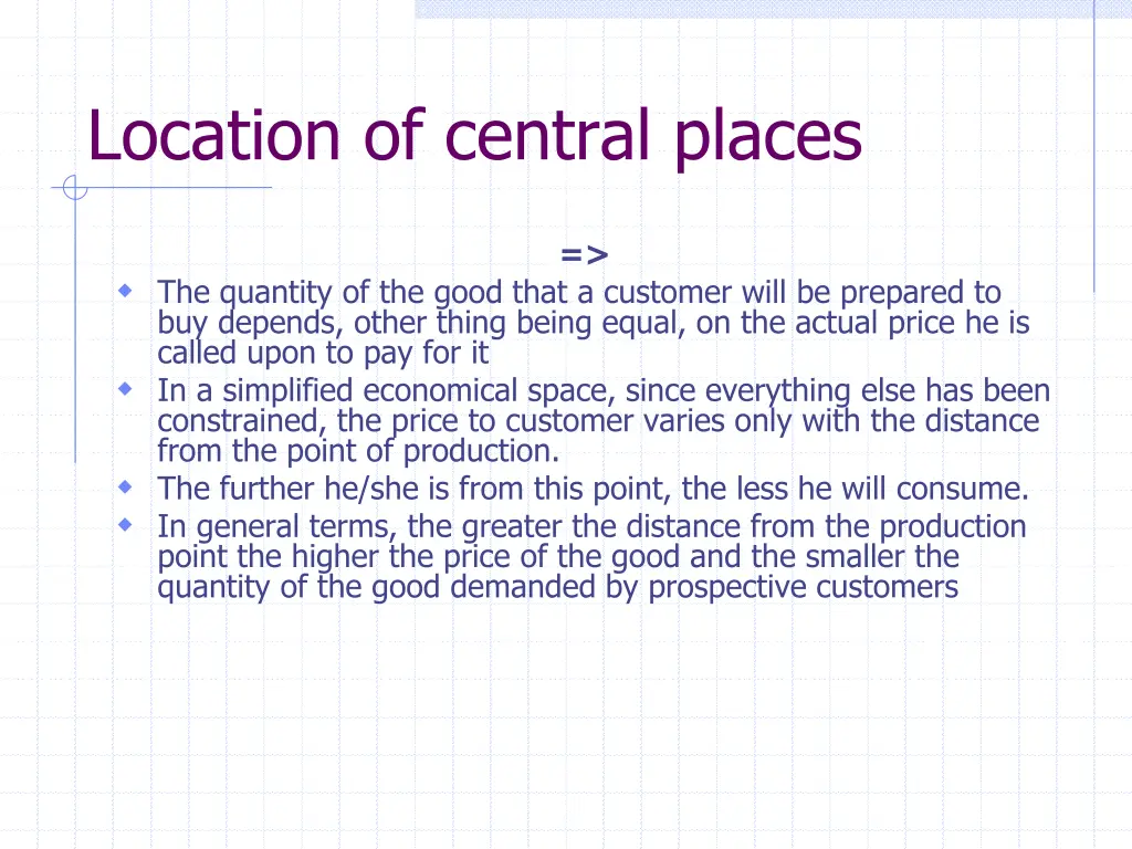 location of central places 2