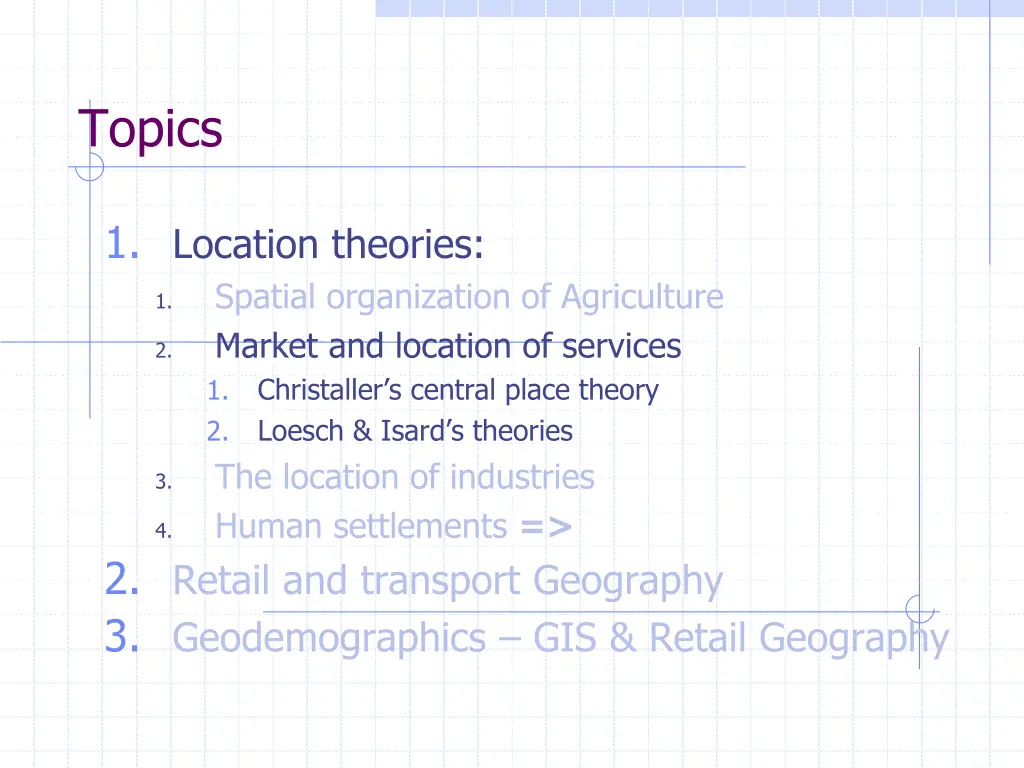 topics