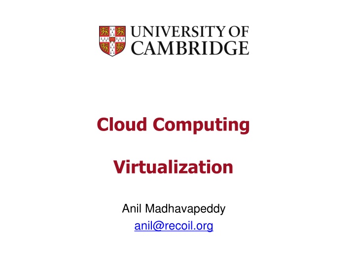 cloud computing virtualization
