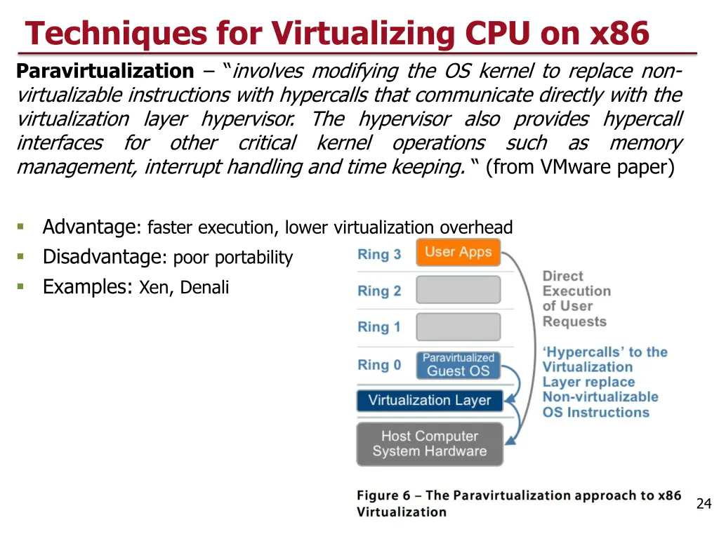 techniques for virtualizing