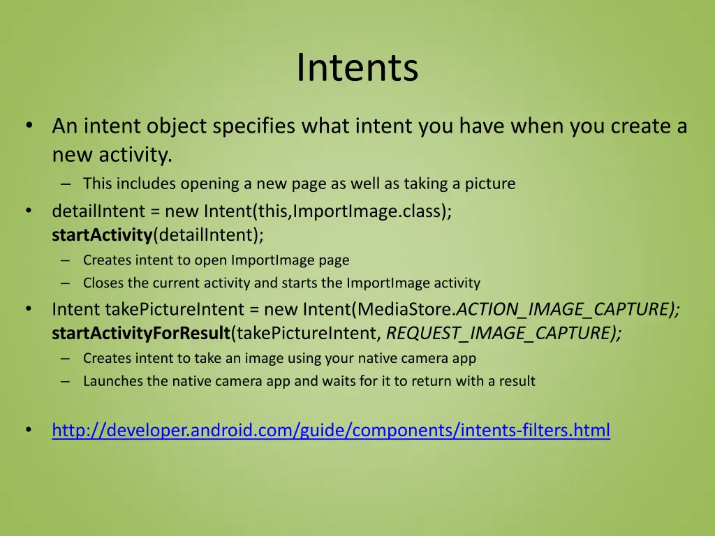 intents
