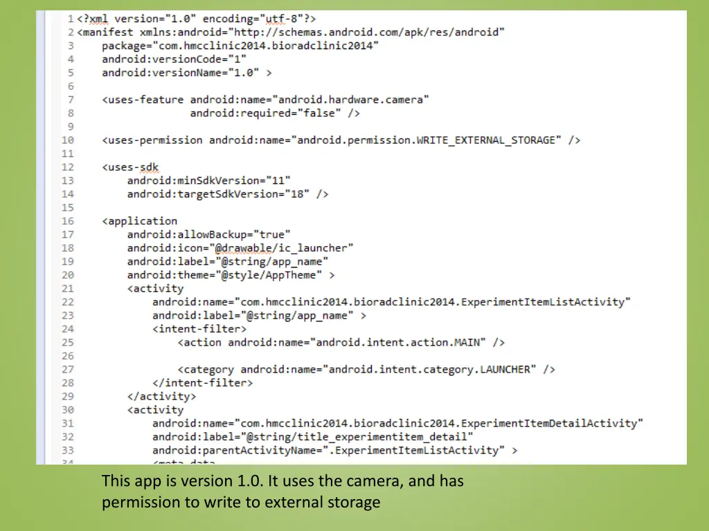 this app is version 1 0 it uses the camera