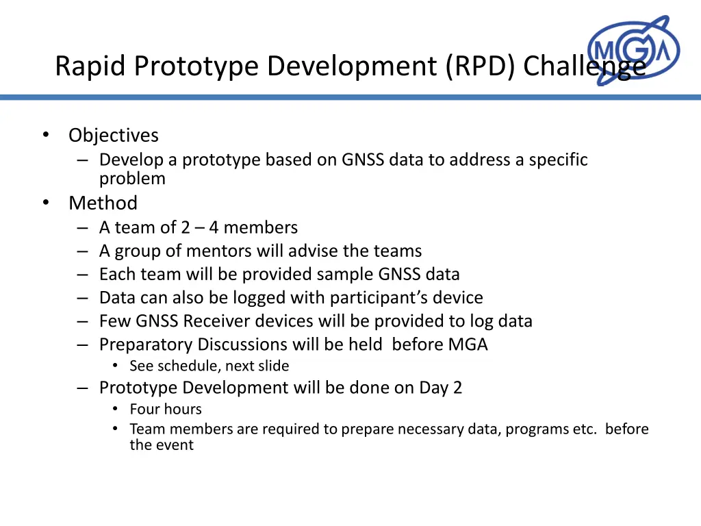 rapid prototype development rpd challenge