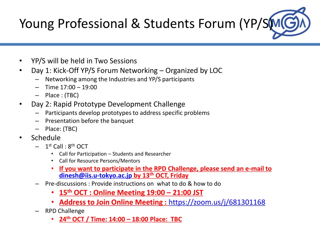 young professional students forum yp s