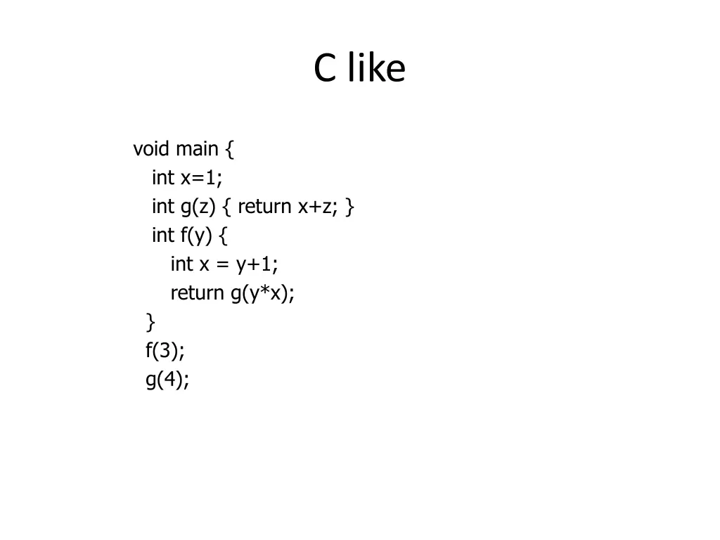c like