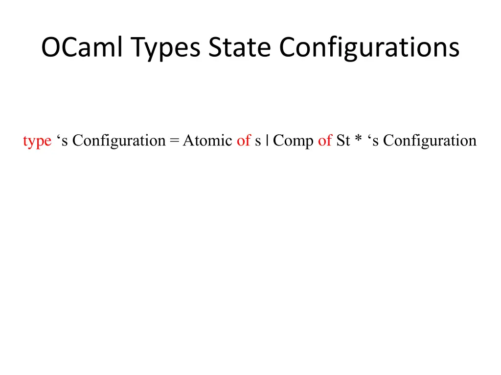 ocaml types state configurations