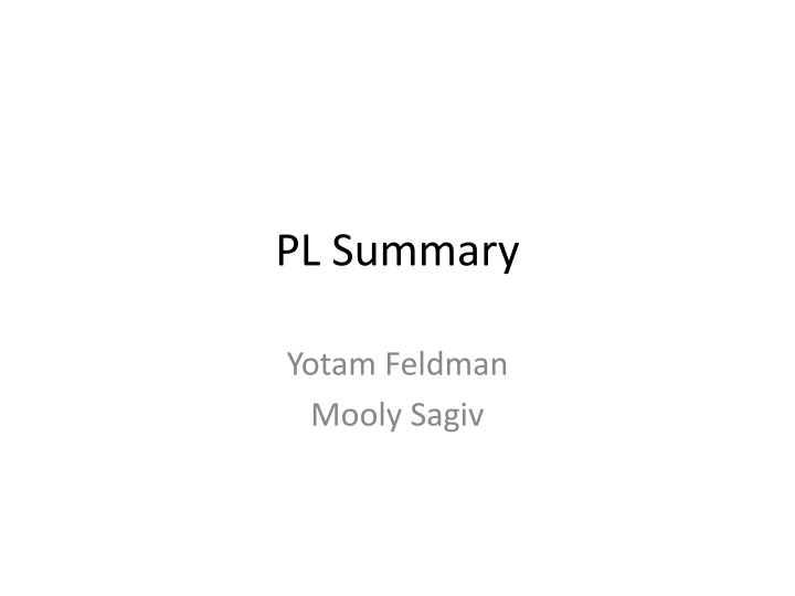 pl summary