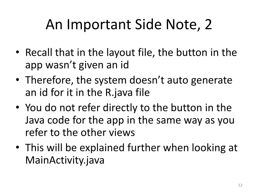 an important side note 2
