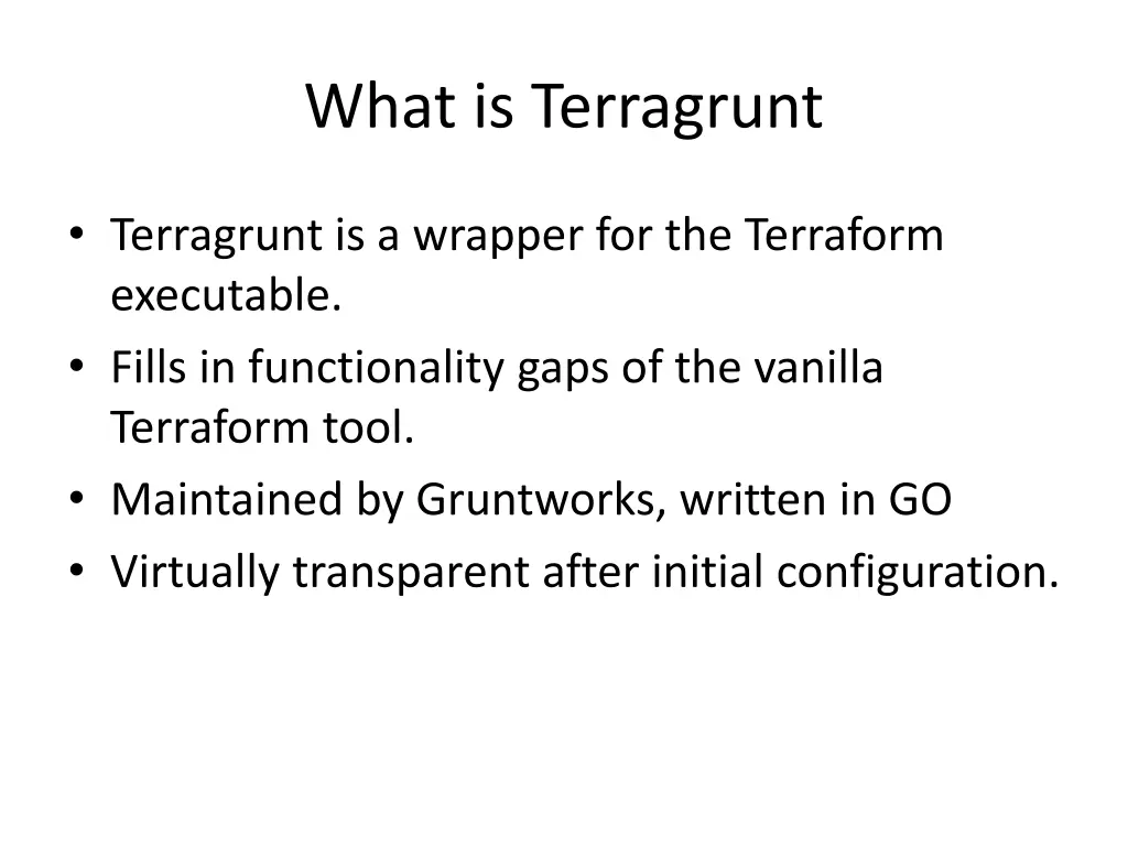 what is terragrunt