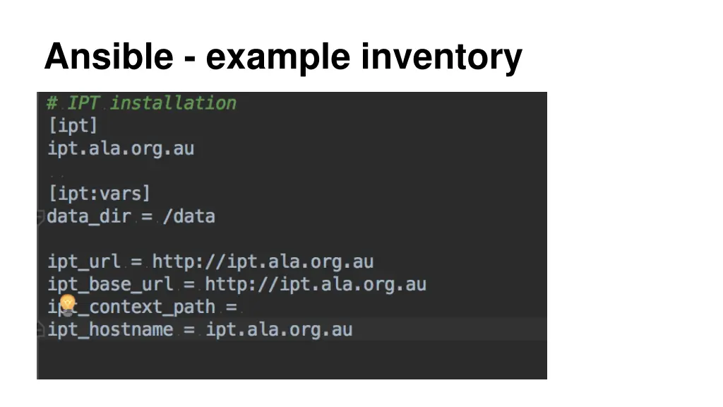 ansible example inventory