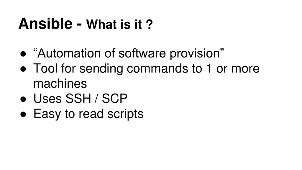 ansible what is it