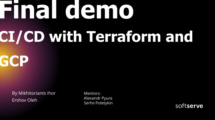final demo ci cd with terraform and gcp