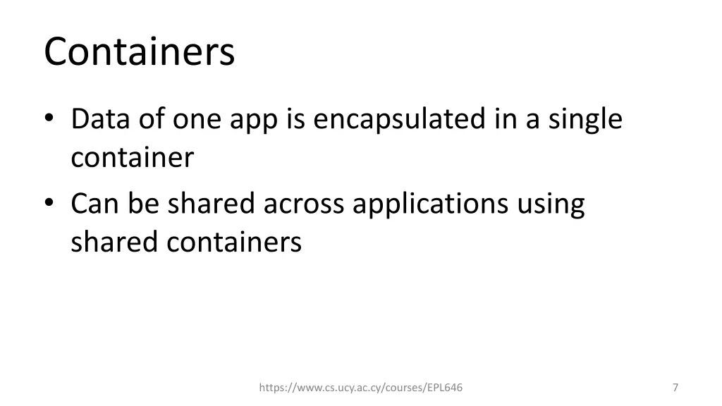 containers