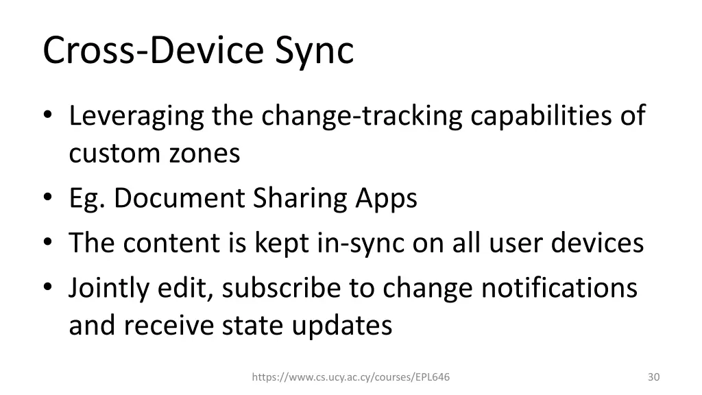 cross device sync