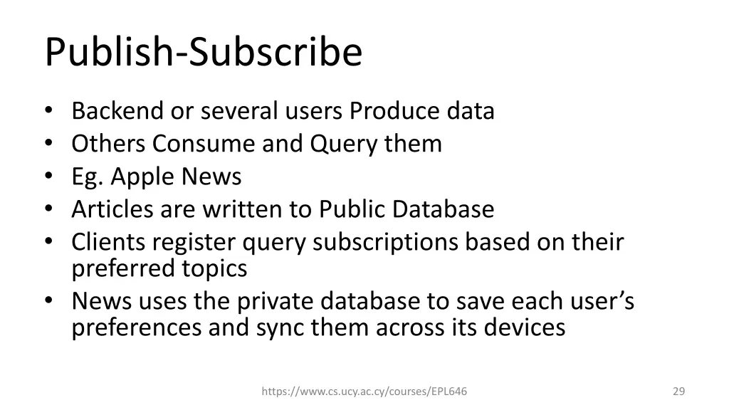 publish subscribe