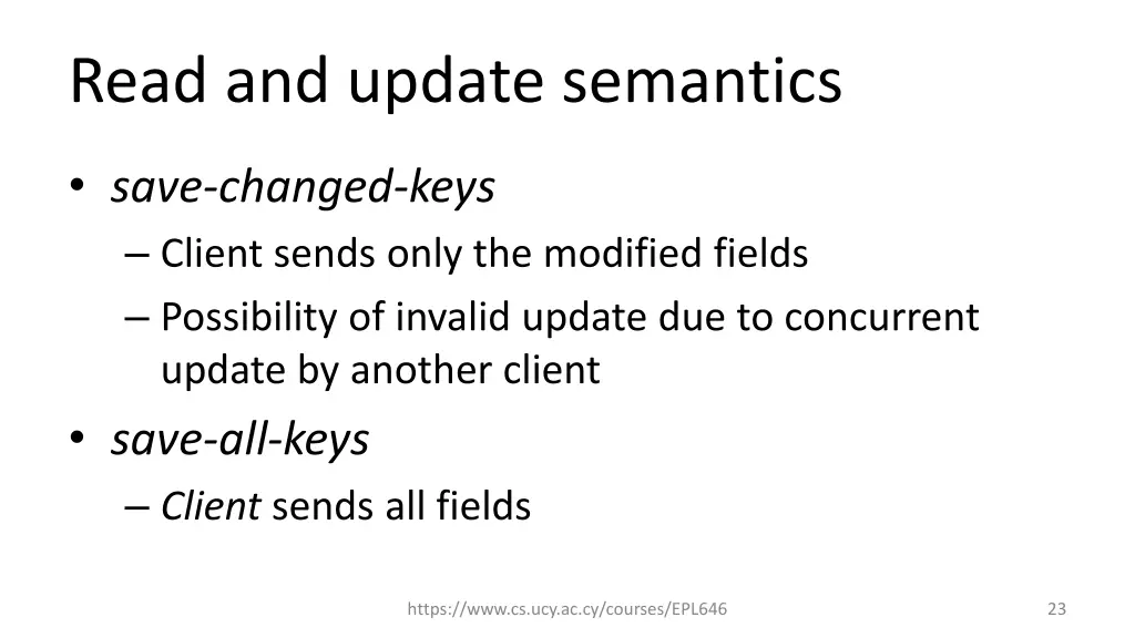 read and update semantics 2