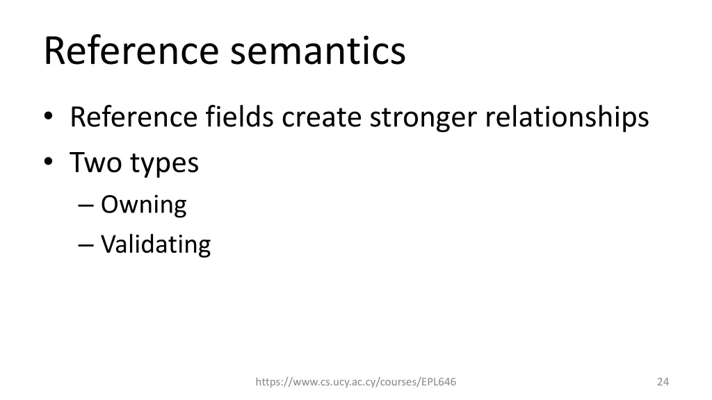 reference semantics