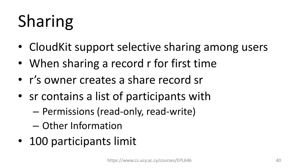 sharing