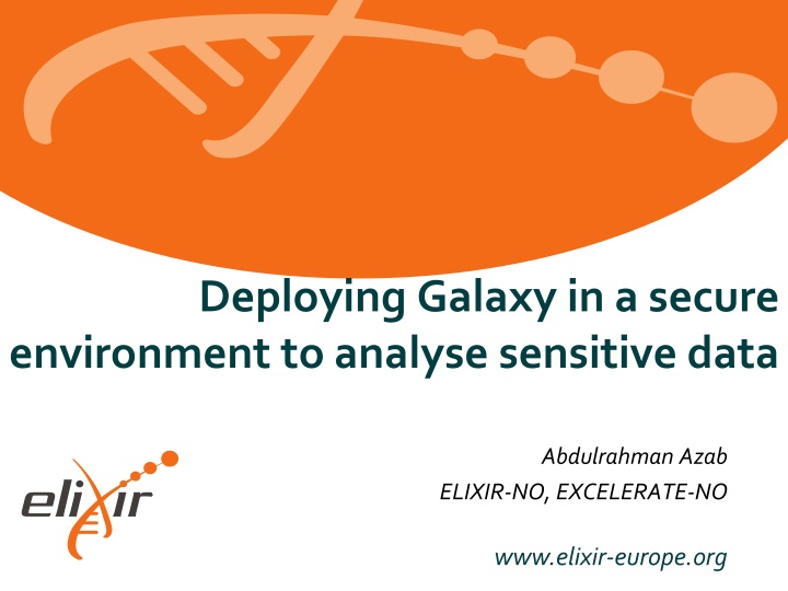 deploying galaxy in a secure environment