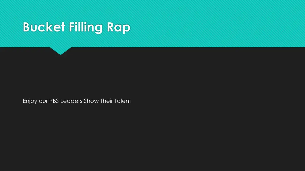 bucket filling rap
