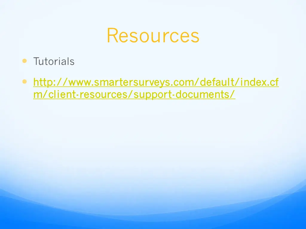 resources