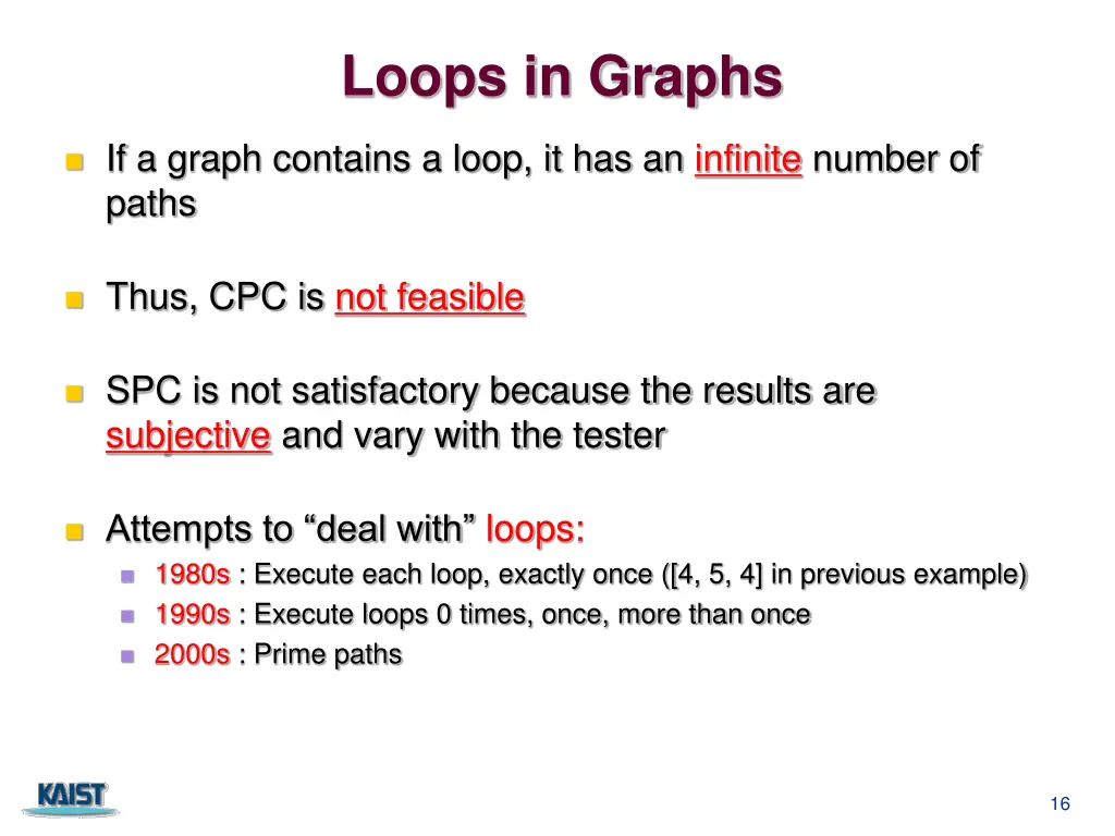 loops in graphs