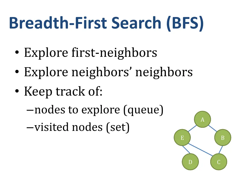 breadth first search bfs