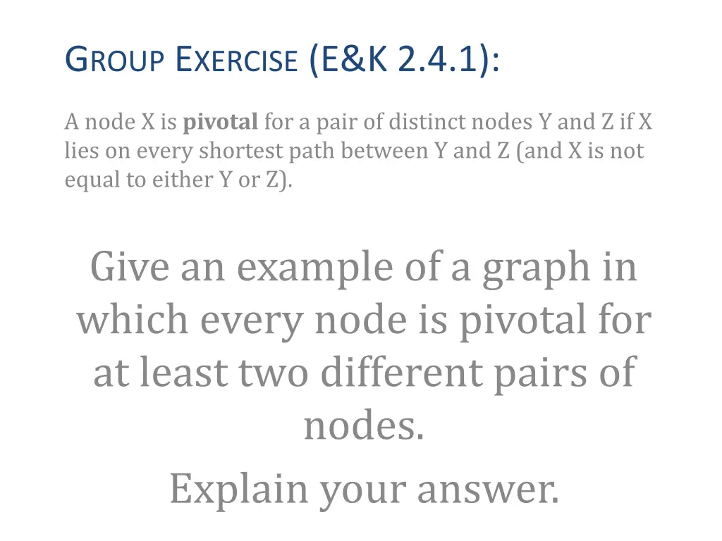 g roup e xercise e k 2 4 1