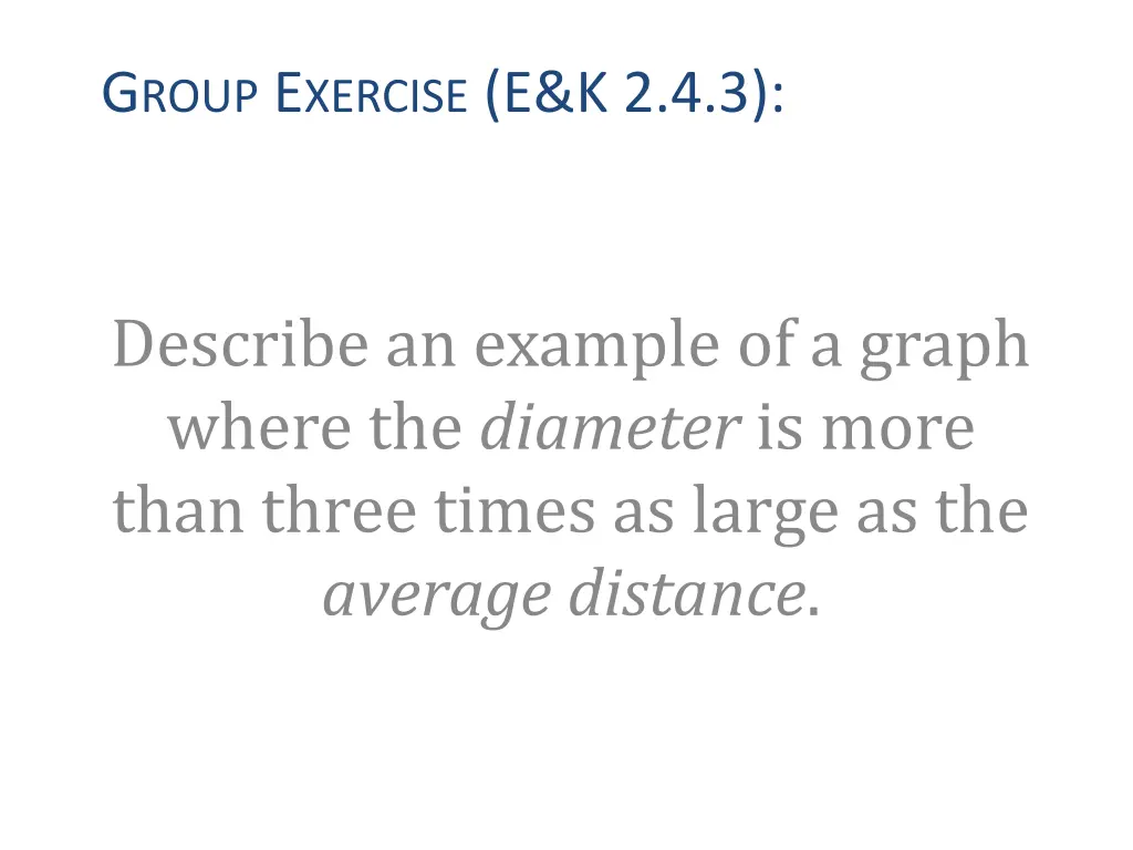 g roup e xercise e k 2 4 3
