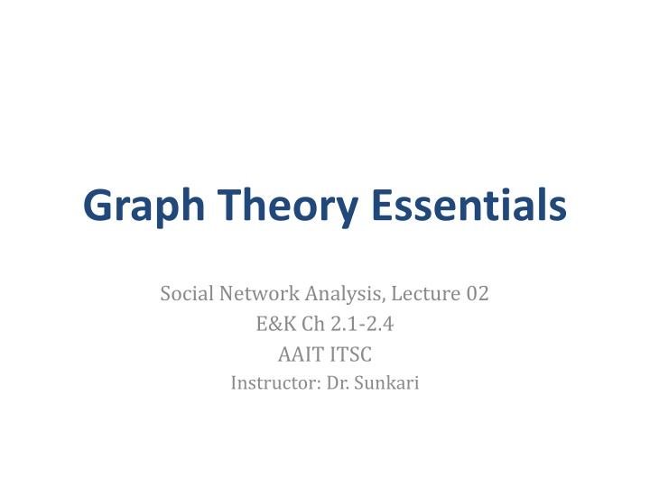 graph theory essentials