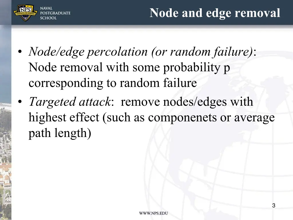 node and edge removal