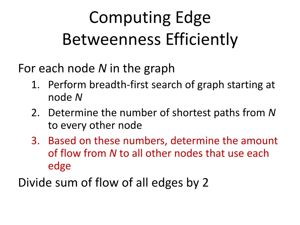 computing edge betweenness efficiently 3