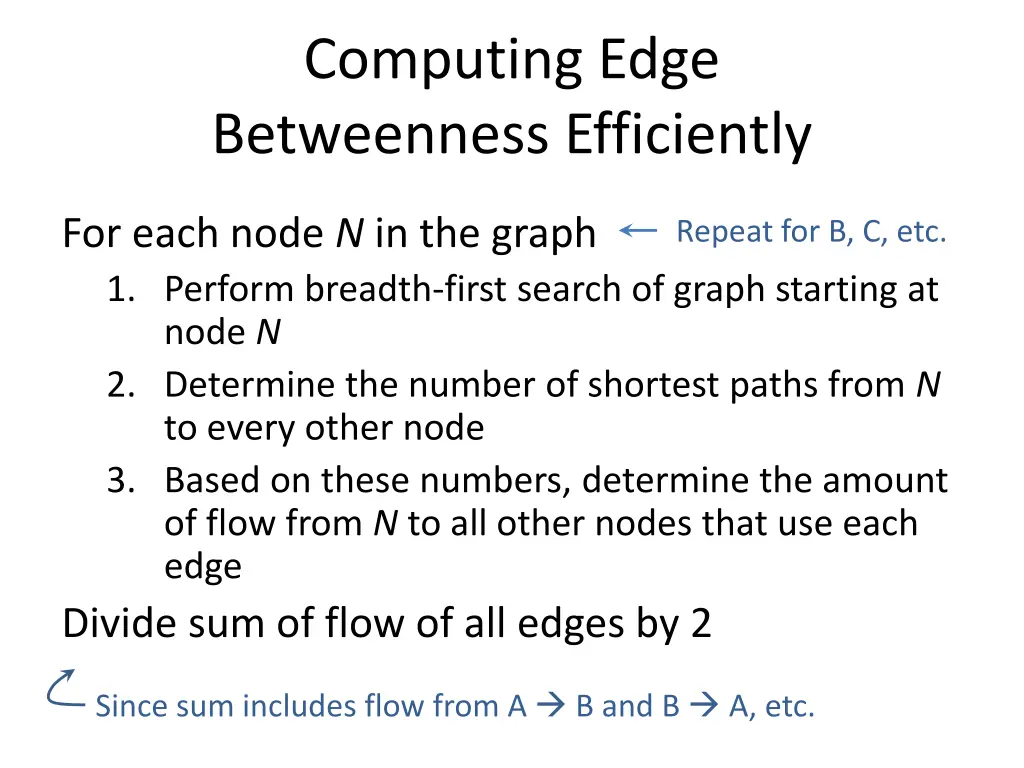 computing edge betweenness efficiently 4