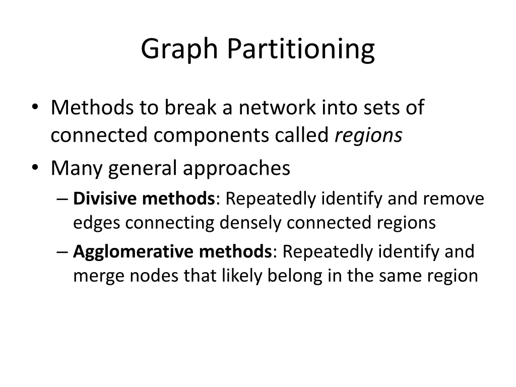graph partitioning 1