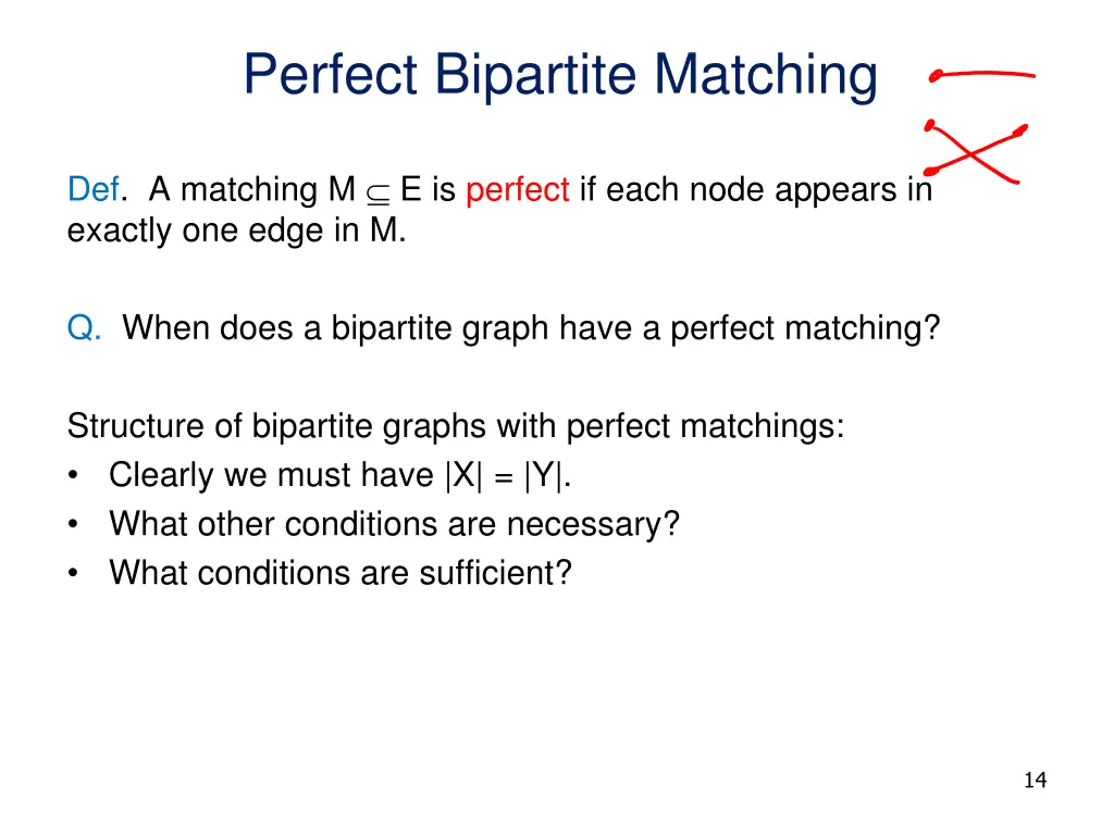 perfect bipartite matching 1