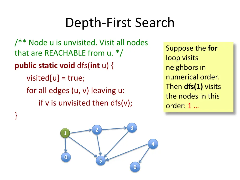 depth first search 13