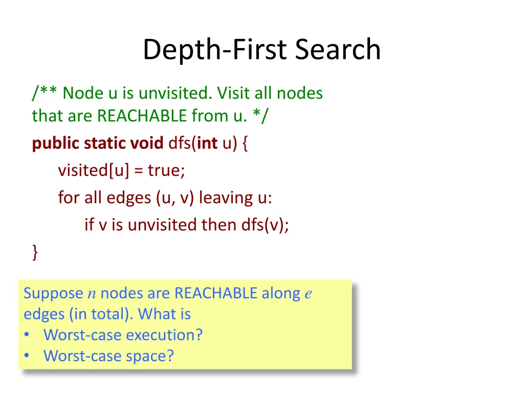 depth first search 18